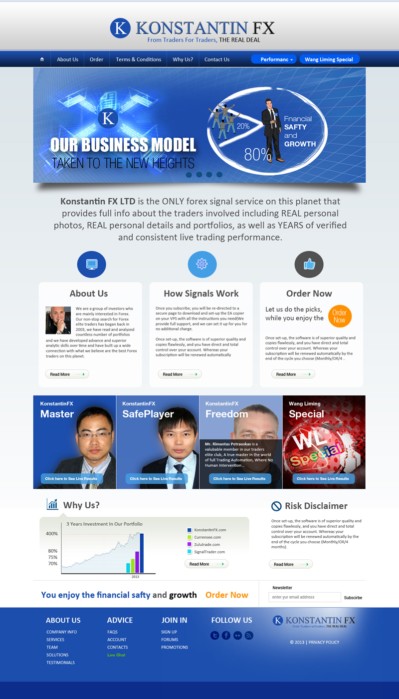 Diseño Web por uk para KonstantinFX Ltd | Diseño #2253621