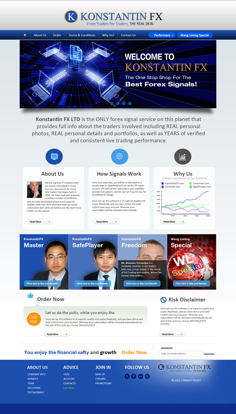 Diseño Web por uk para KonstantinFX Ltd | Diseño #2255161