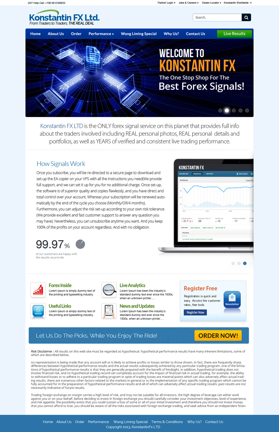 Web Design by Smashing Boys for KonstantinFX Ltd | Design #2254386