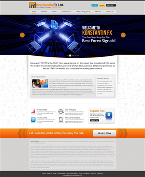 Web Design by Smashing Boys for KonstantinFX Ltd | Design #2254543