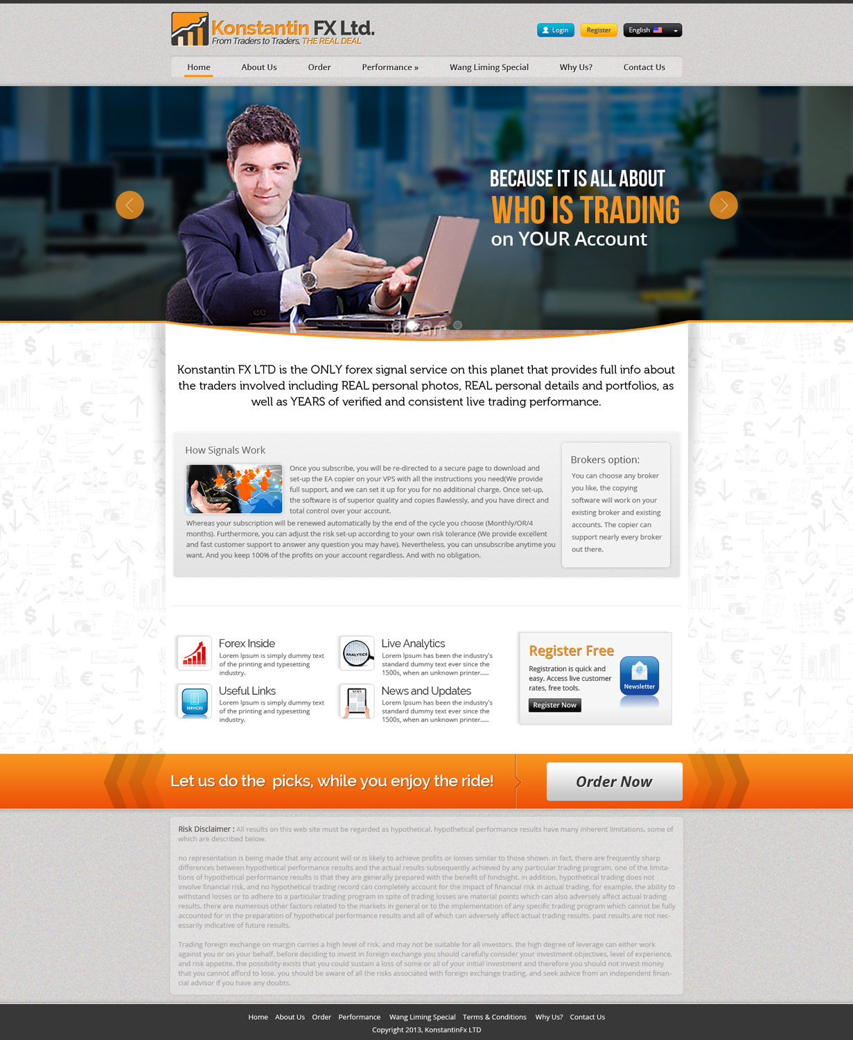 Web Design by Smashing Boys for KonstantinFX Ltd | Design #2256177