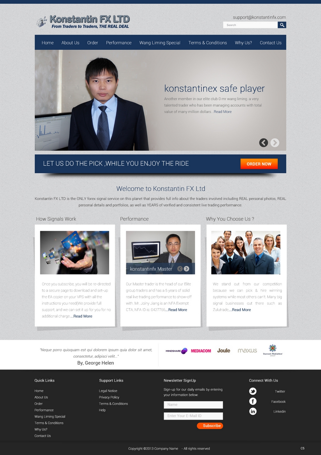Web Design par pb pour KonstantinFX Ltd | Design #2256877
