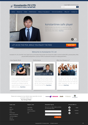 Diseño Web por pb para KonstantinFX Ltd | Diseño: #2256877