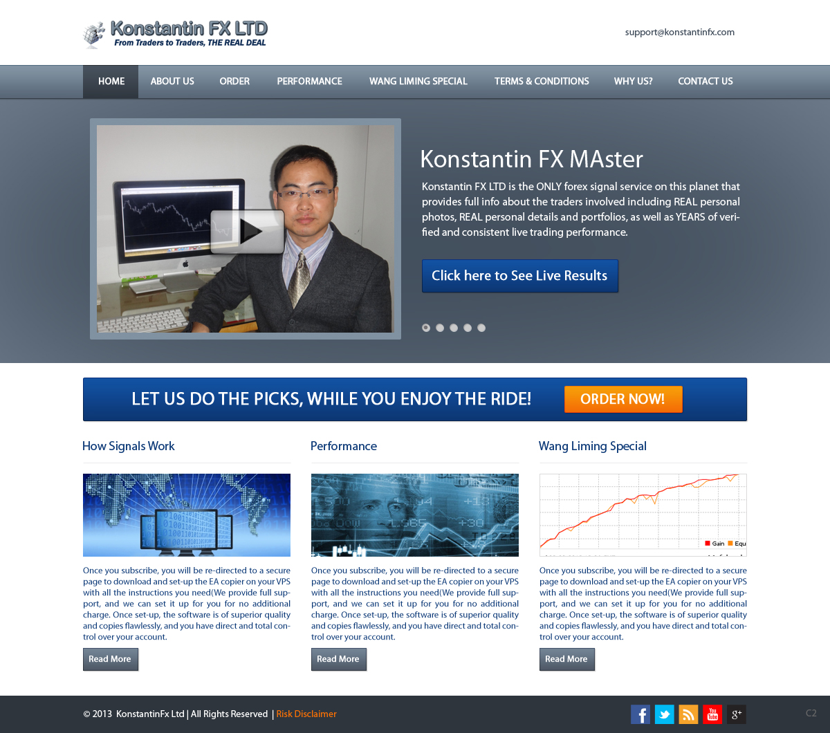 Web Design by pb for KonstantinFX Ltd | Design #2256883