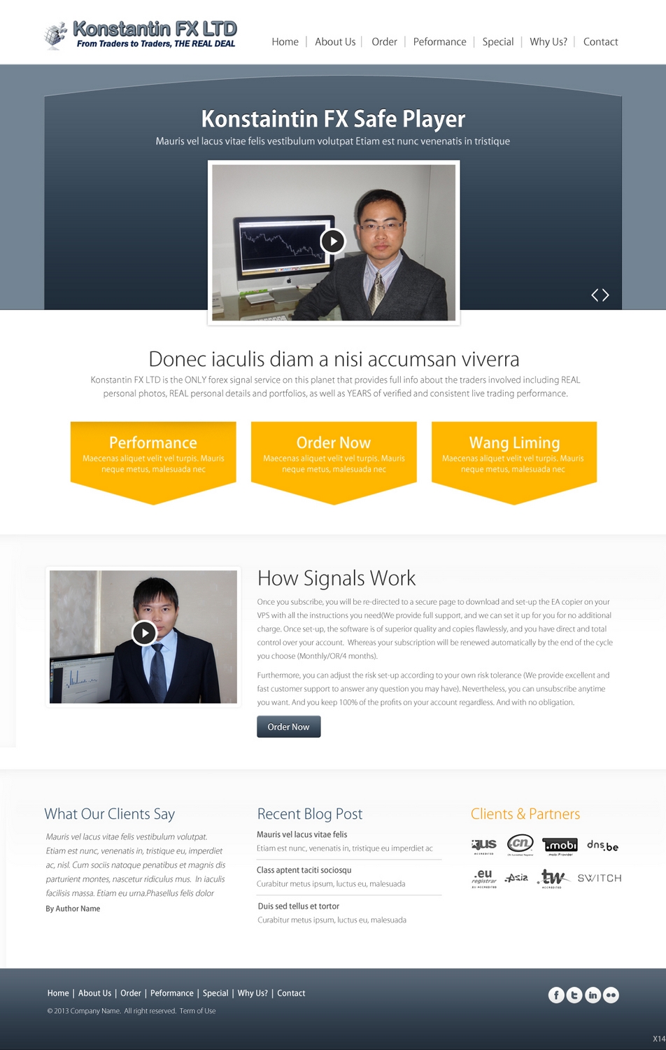 Web Design par pb pour KonstantinFX Ltd | Design #2256885