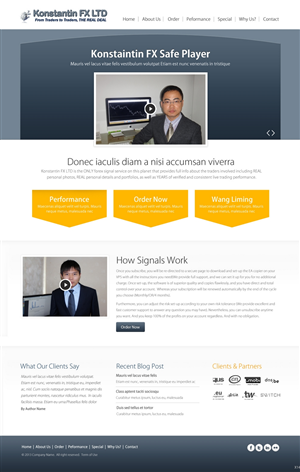 Diseño Web por pb para KonstantinFX Ltd | Diseño: #2256885