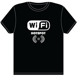 Geek chic T-shirt Design - WiFi HOT SPOT! | Diseño de Camiseta por chstysmith