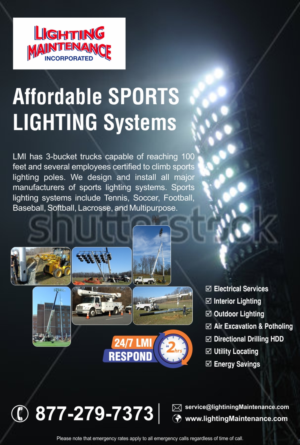 Design de Poster par Savitra pour Lighting Maintenance Inc | Design : #10791113