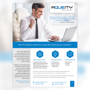 2 Page Case Study Sheet Design | Diseño de Flyer por Claireative