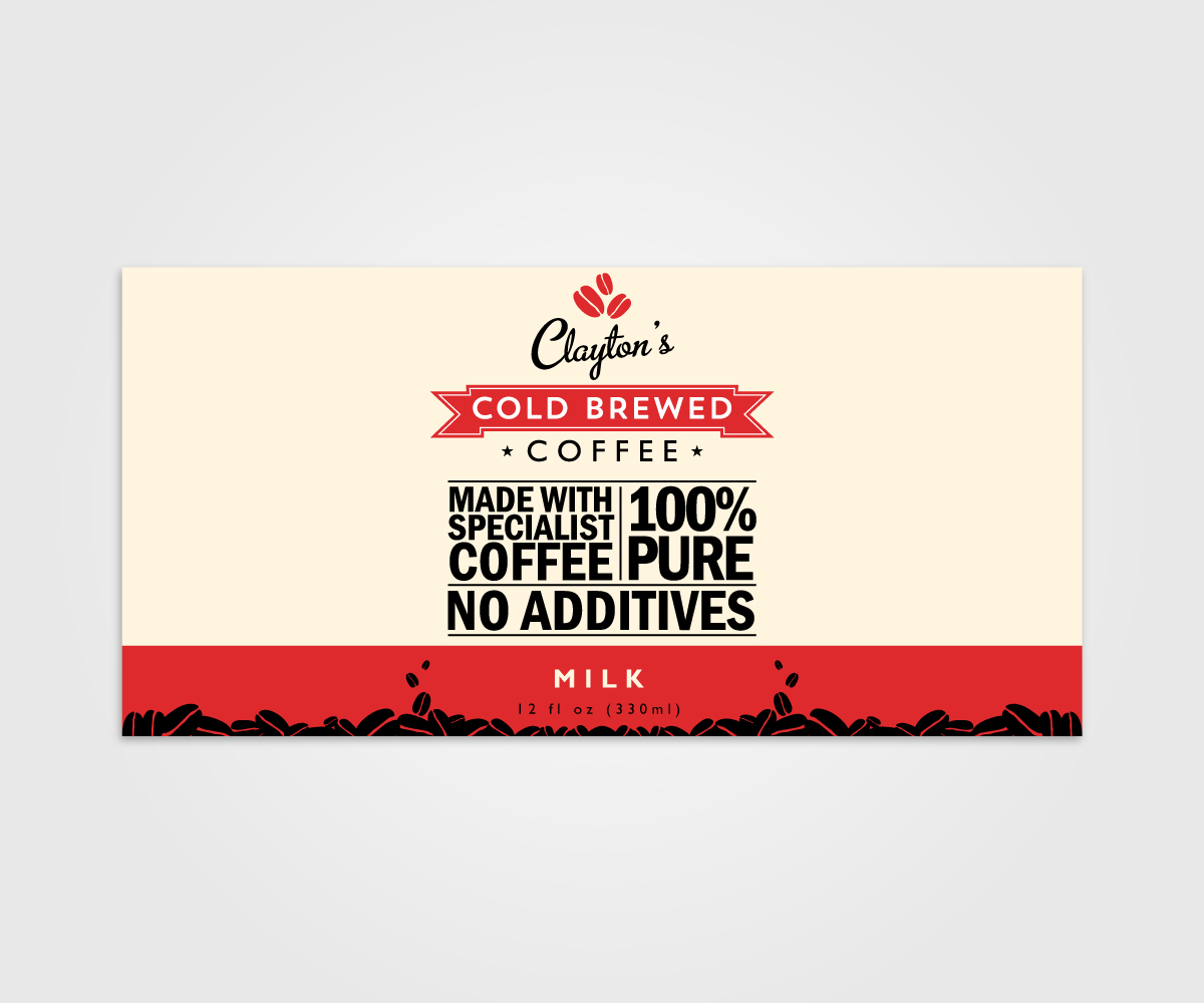 Label Design by digi-b for Clayton's cold brewed coffee Ltd | Design #10936388