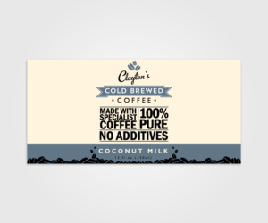 Design Étiquette par digi-b pour Clayton's cold brewed coffee Ltd | Design : #10936389