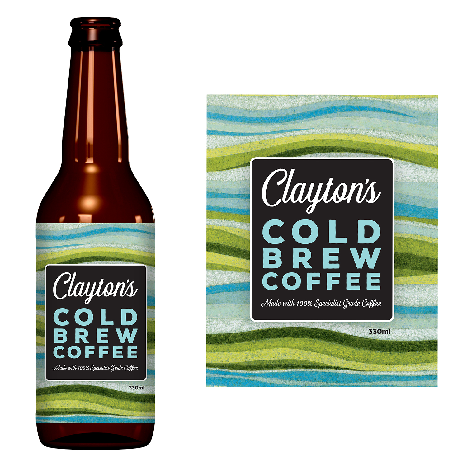 Diseño de Etiqueta por 50ft Monkey para Clayton's cold brewed coffee Ltd | Diseño #10807010