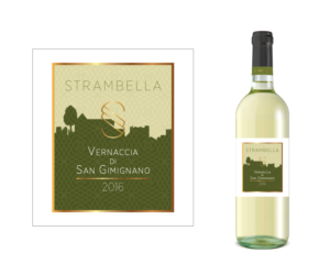 Wine Label Design for a white wine made in the region of San Gimignano, Italy | Label Design by Bittersweet