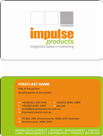 Diseño de Tarjeta de Presentación por Kateryna T para Impulse Products | Diseño: #23792