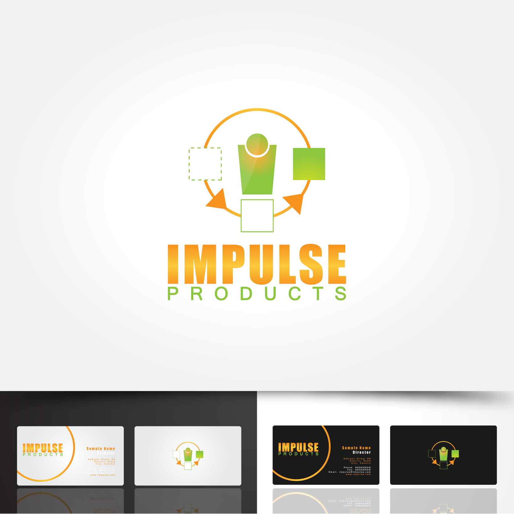 Diseño de Tarjeta de Presentación por f!ng para Impulse Products | Diseño #23971