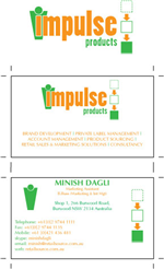 Diseño de Tarjeta de Presentación por Amanda Moon Designs para Impulse Products | Diseño: #27939