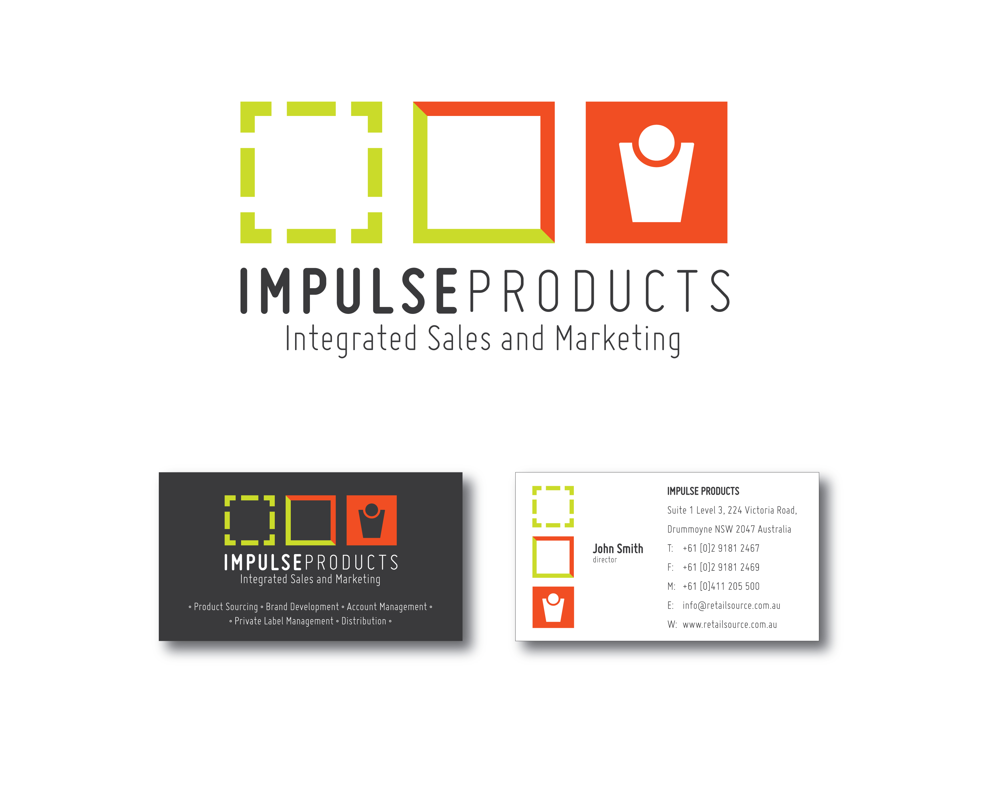 Business Card Design by S.R.Graphic Design for Impulse Products | Design #20904
