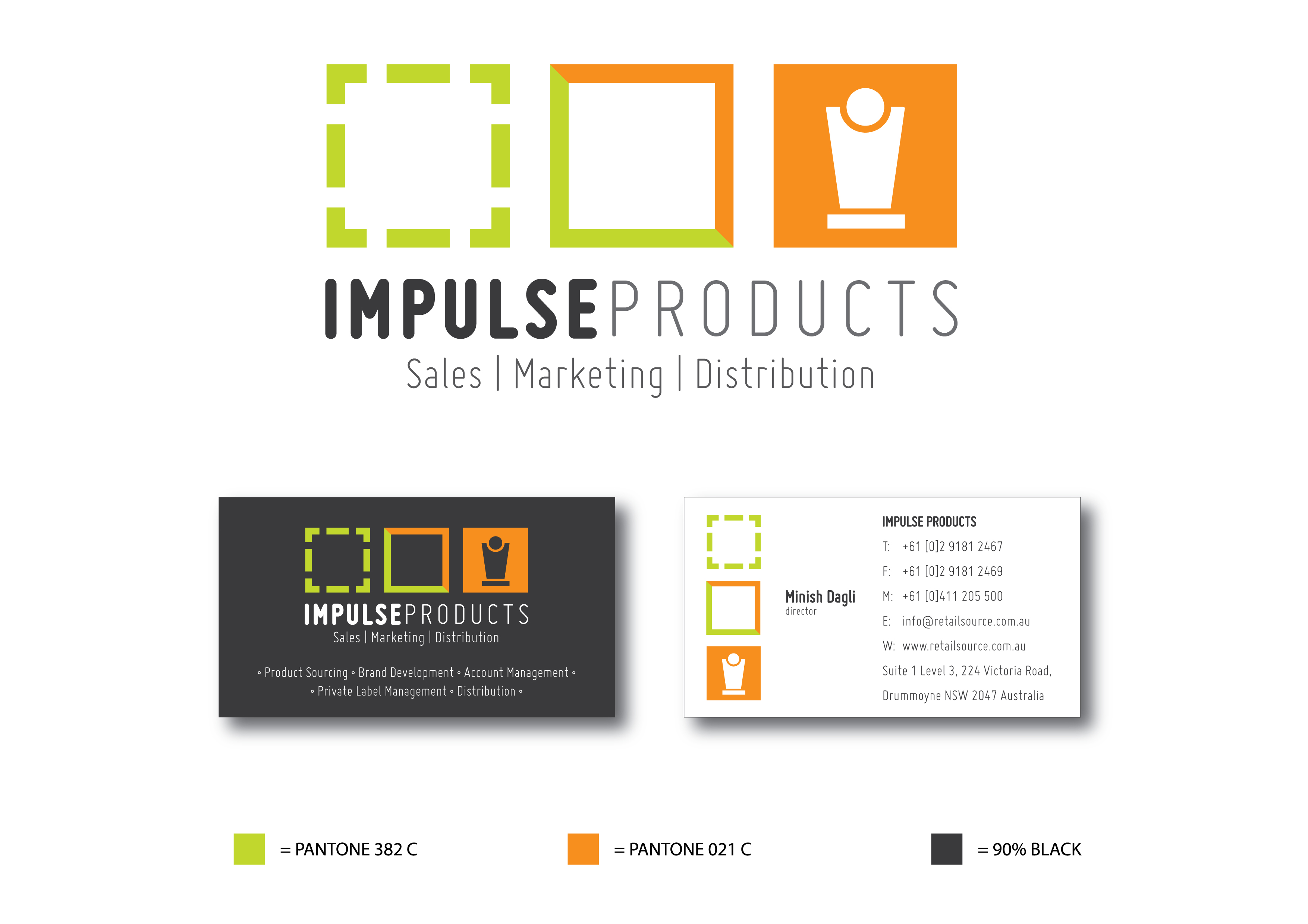 Diseño de Tarjeta de Presentación por S.R.Graphic Design para Impulse Products | Diseño #31950