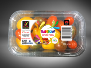 Label design require for vegetable pack (Mix colour Tomato) | Diseño de Empaque por GRAFANNA