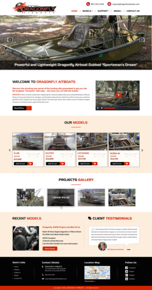 Wordpress Design by Sbss for Mud Buddy manufacturing | Design: #10794452