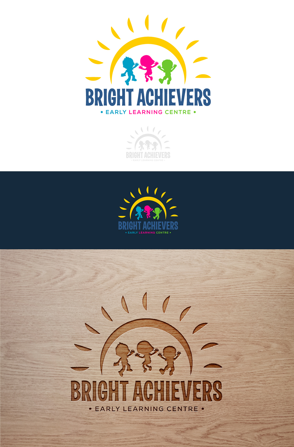Logo Design by EGT for Bright Achievers Early Learning Centre | Design #10862694