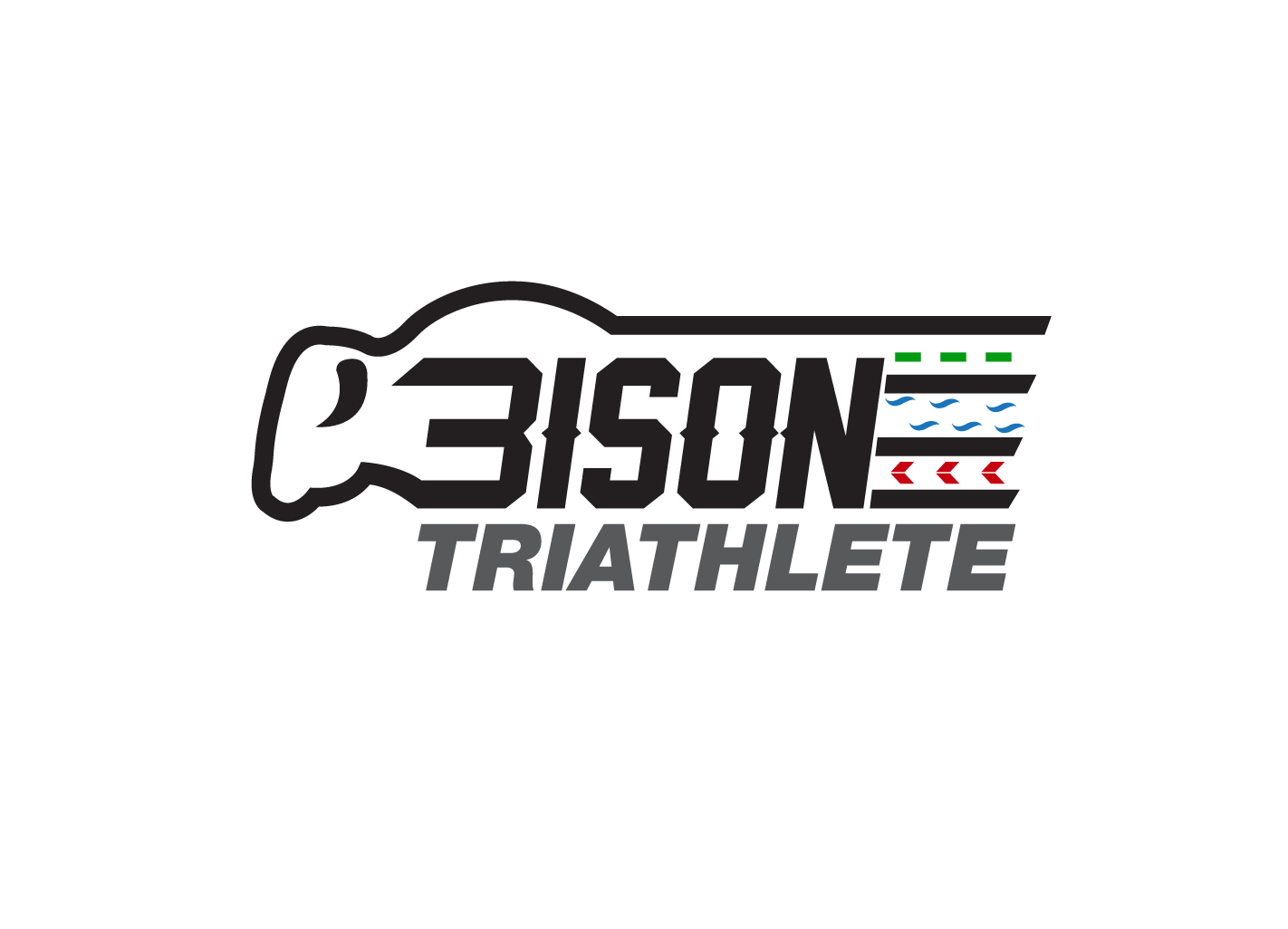 Logo Design by creative.bugs for Bison Triathlete | Design #10789610