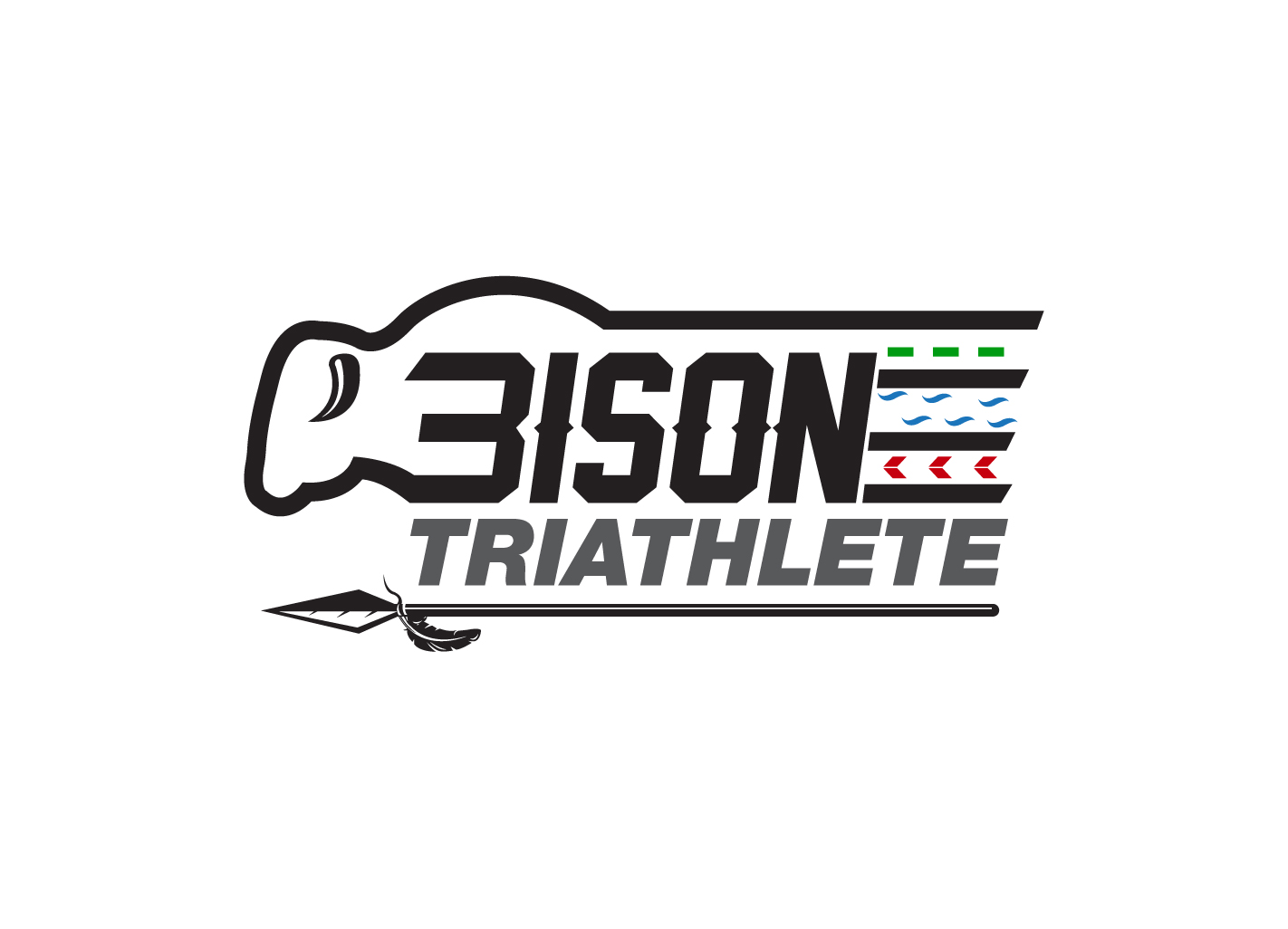 Logo Design by creative.bugs for Bison Triathlete | Design #10799550