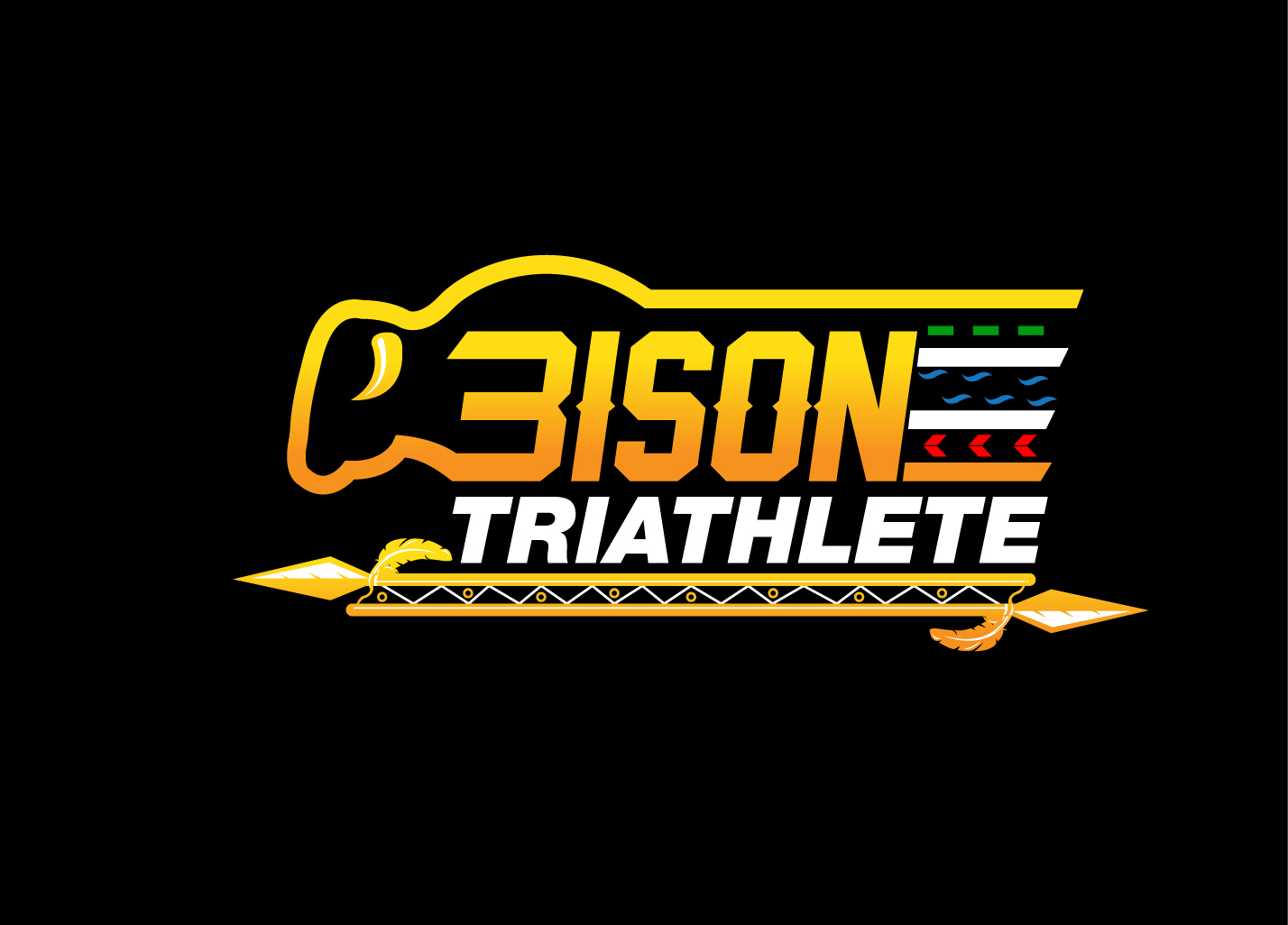 Logo Design by creative.bugs for Bison Triathlete | Design #10809481