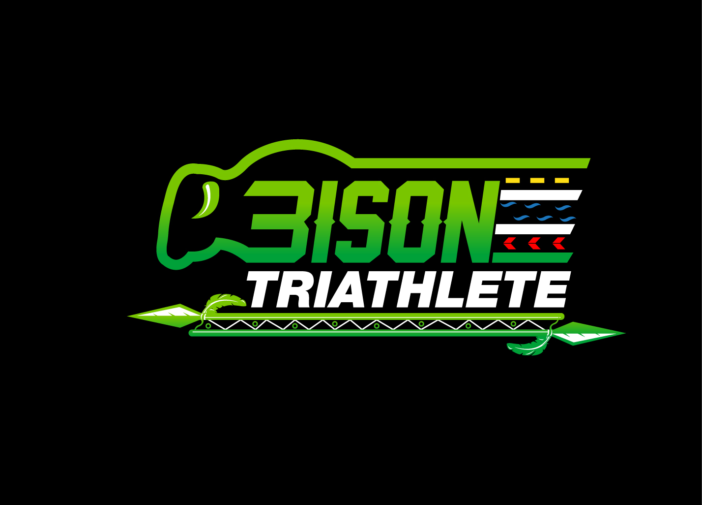 Logo Design by creative.bugs for Bison Triathlete | Design #10809484