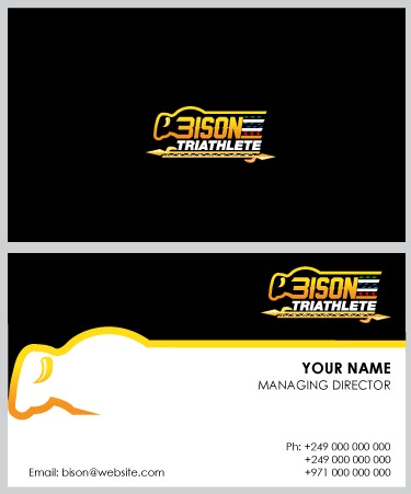 Logo Design by creative.bugs for Bison Triathlete | Design #10878958