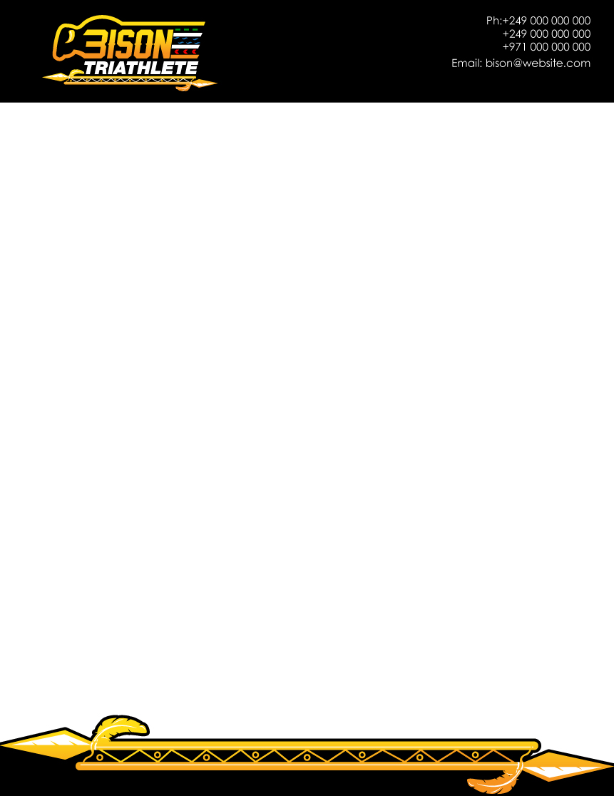 Logo Design by creative.bugs for Bison Triathlete | Design #10878961