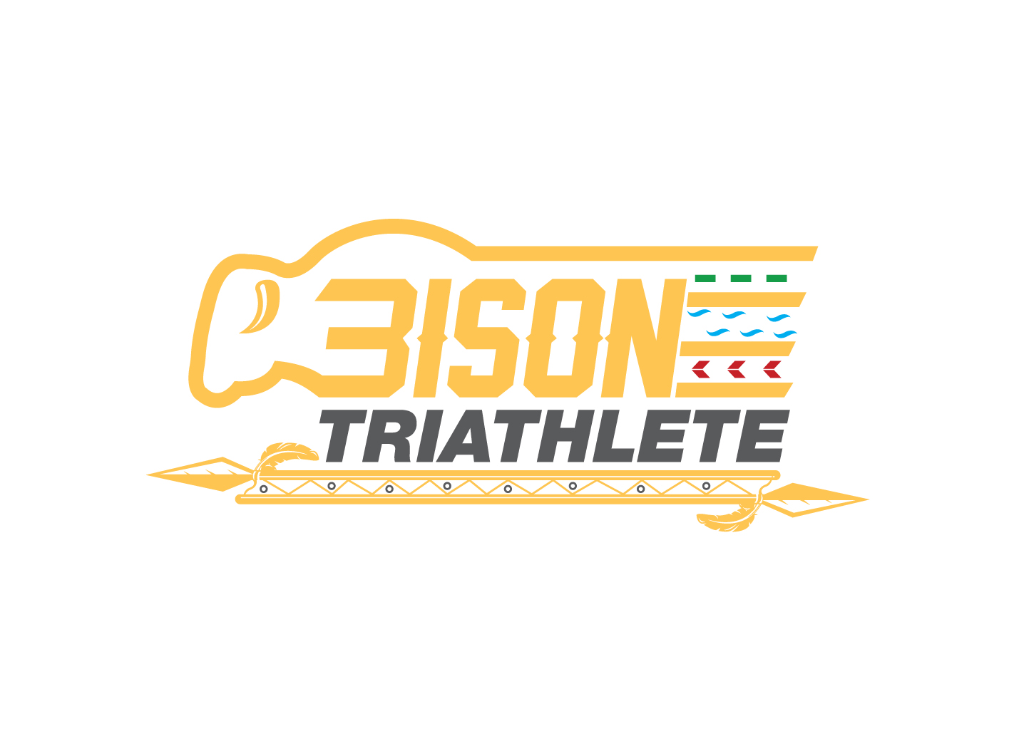 Logo Design by creative.bugs for Bison Triathlete | Design #10923653