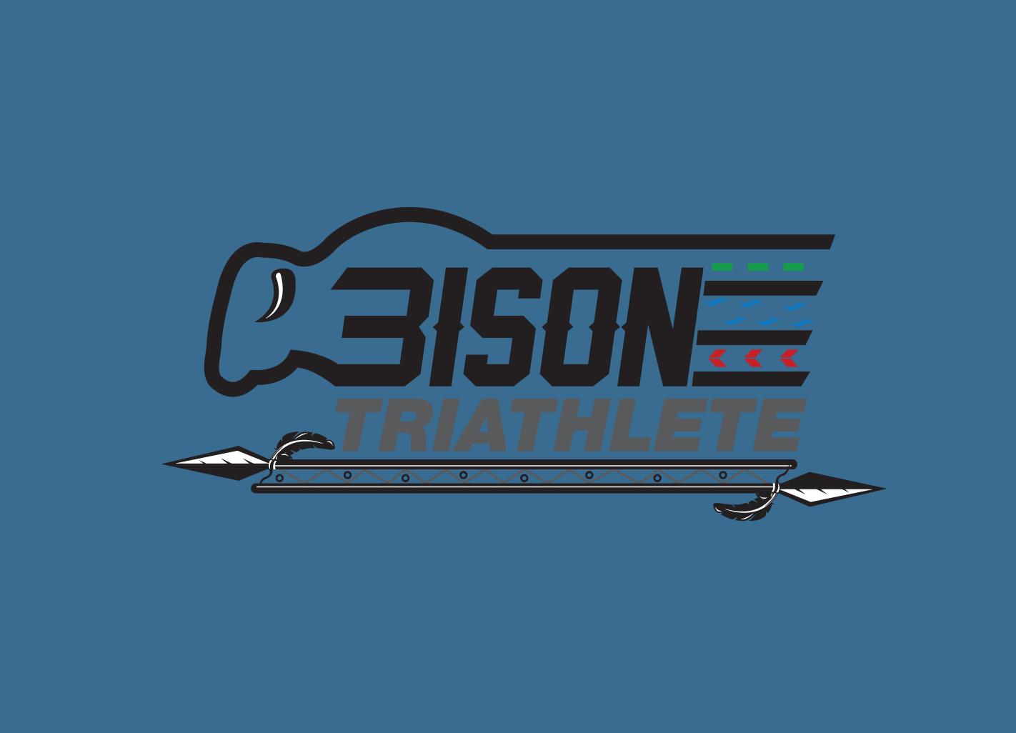 Logo Design by creative.bugs for Bison Triathlete | Design #10923656
