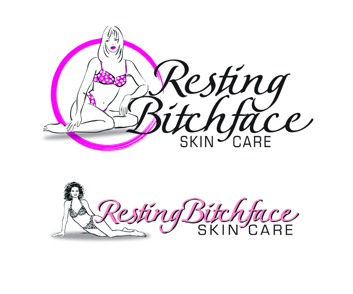 Logo Design by Hot Rod for Resting Bitchface Skin Care | Design #10816688