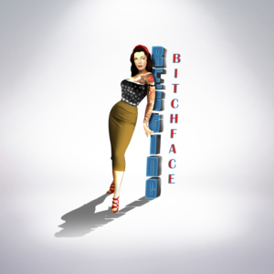 Logo Design by Light Hand Design for Resting Bitchface Skin Care | Design: #10869405