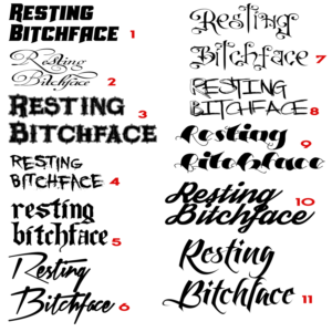 Logo Design by Light Hand Design for Resting Bitchface Skin Care | Design: #10889142