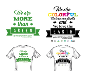 T shirt design for Greenerprinter- 