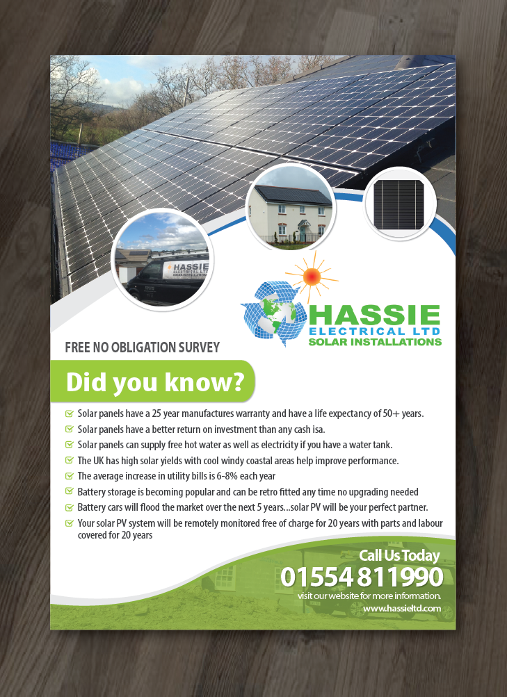Flyer Design by alex989 for Hassie Electrcial ltd | Design #10801125