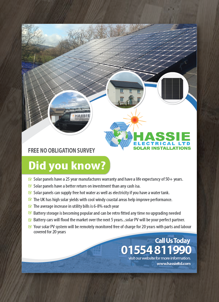 Flyer Design by alex989 for Hassie Electrcial ltd | Design #10801126