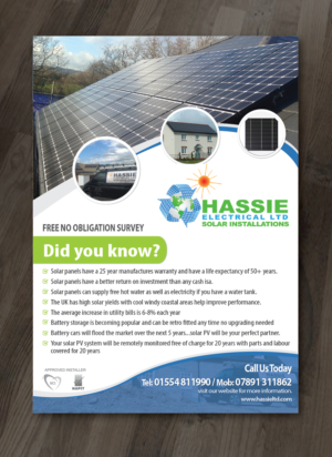 Flyer Design by alex989 for Hassie Electrcial ltd | Design: #10803077