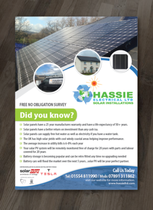 Flyer Design by alex989 for Hassie Electrcial ltd | Design: #10823094
