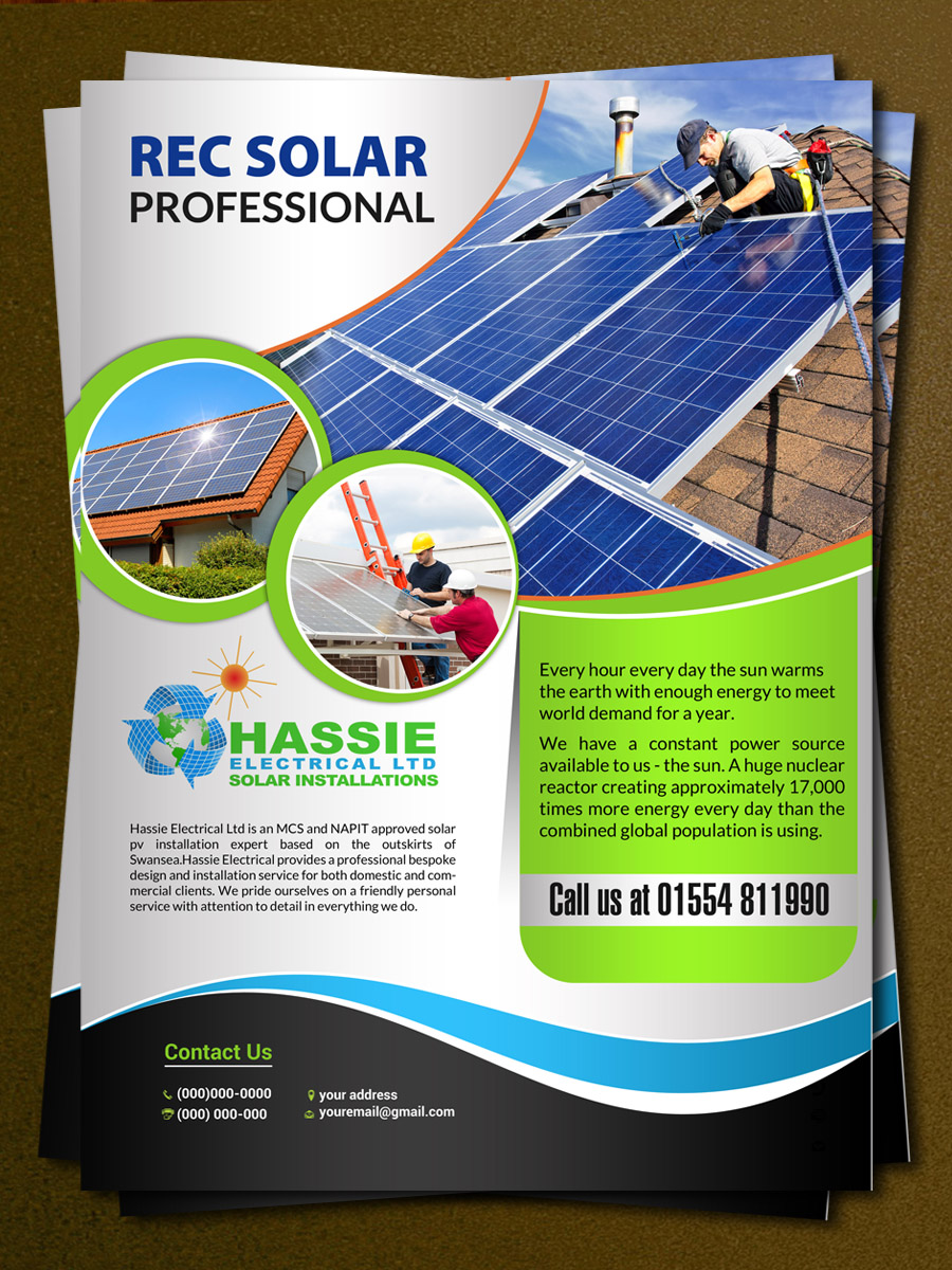 Flyer Design by debdesign for Hassie Electrcial ltd | Design #10804610