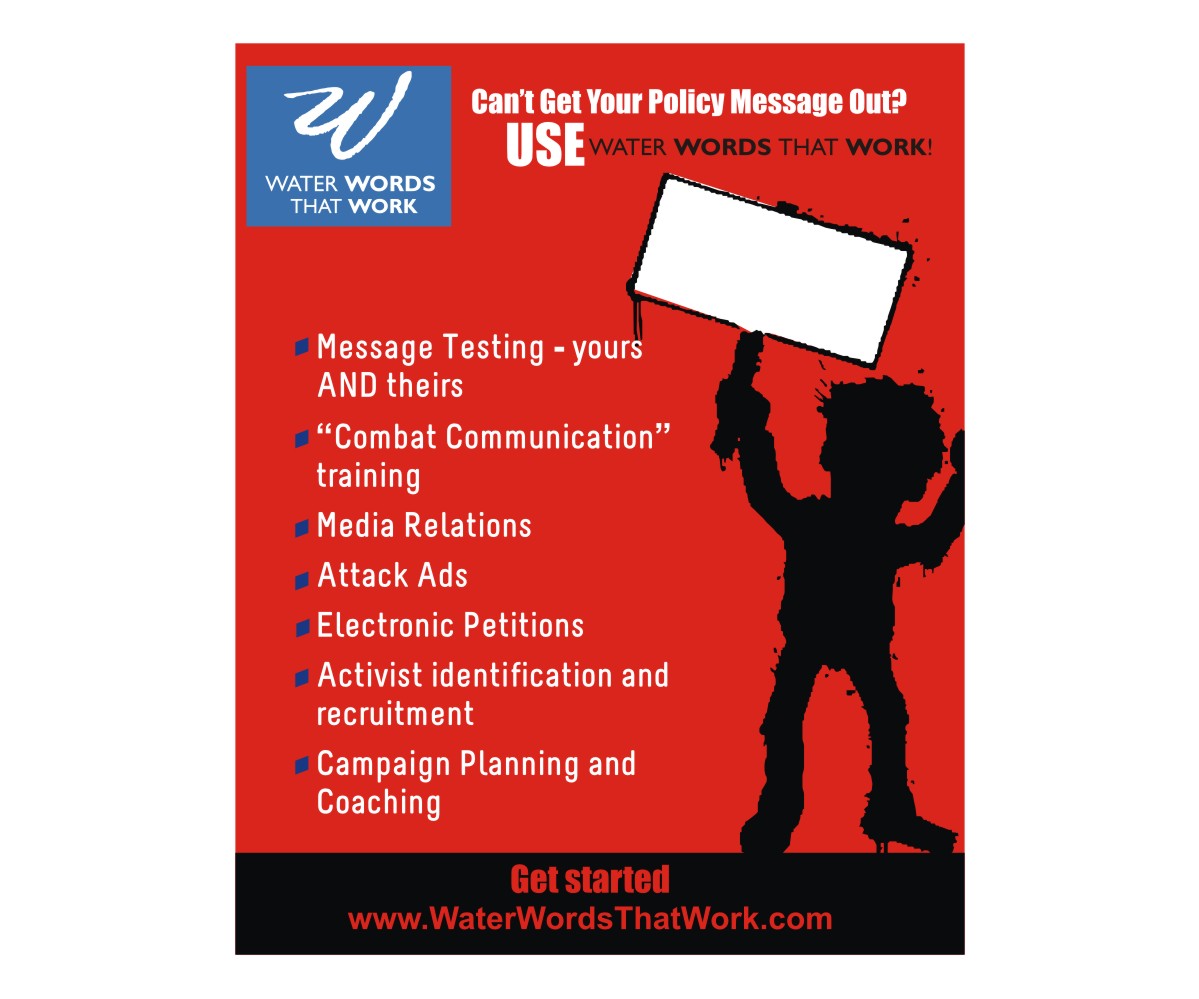 Advertisement Design by Falguni for Water Words That Work LLC | Design #2256797