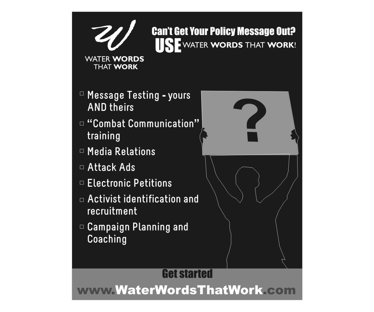 Advertisement Design by Falguni for Water Words That Work LLC | Design #2274197