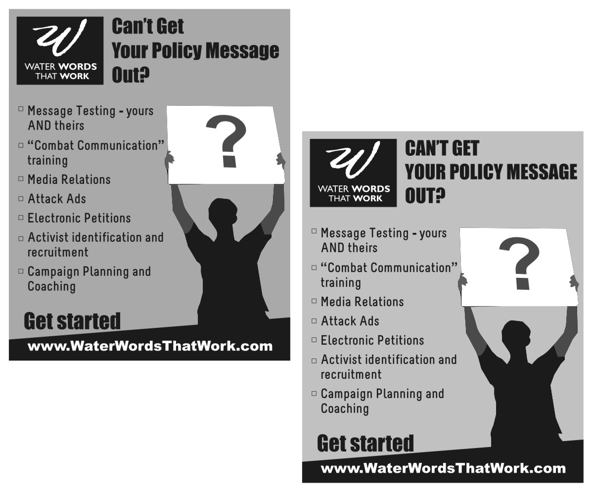 Advertisement Design by Falguni for Water Words That Work LLC | Design #2274226