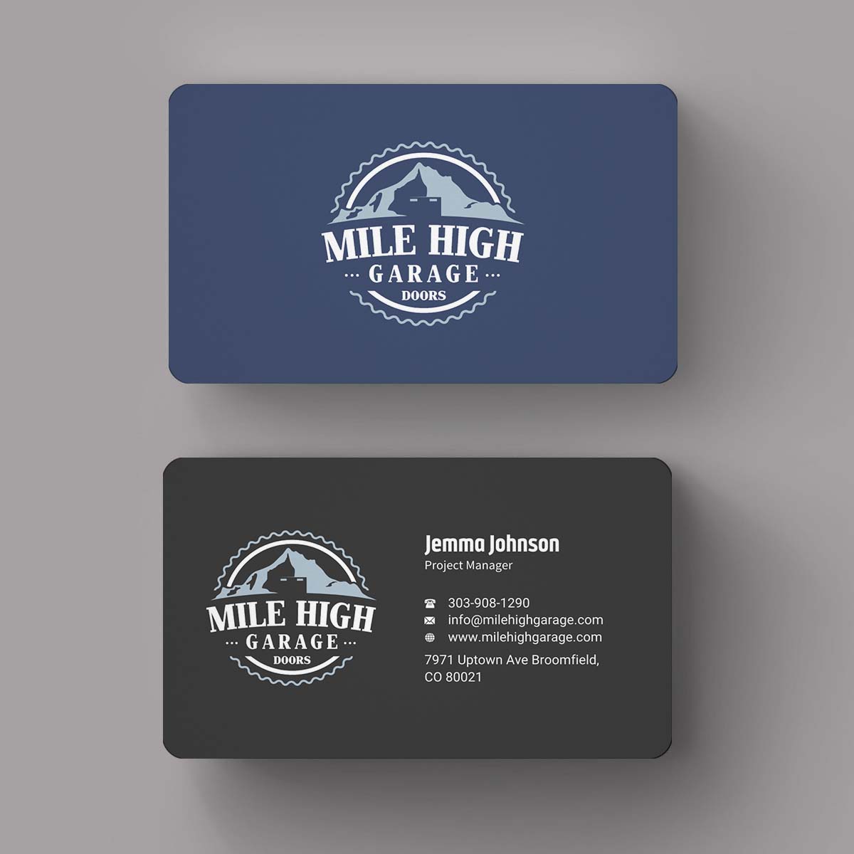 Business Card Design by INDIAN_Ashok for Mile High Garage Door Sales & Repair | Design #10801731