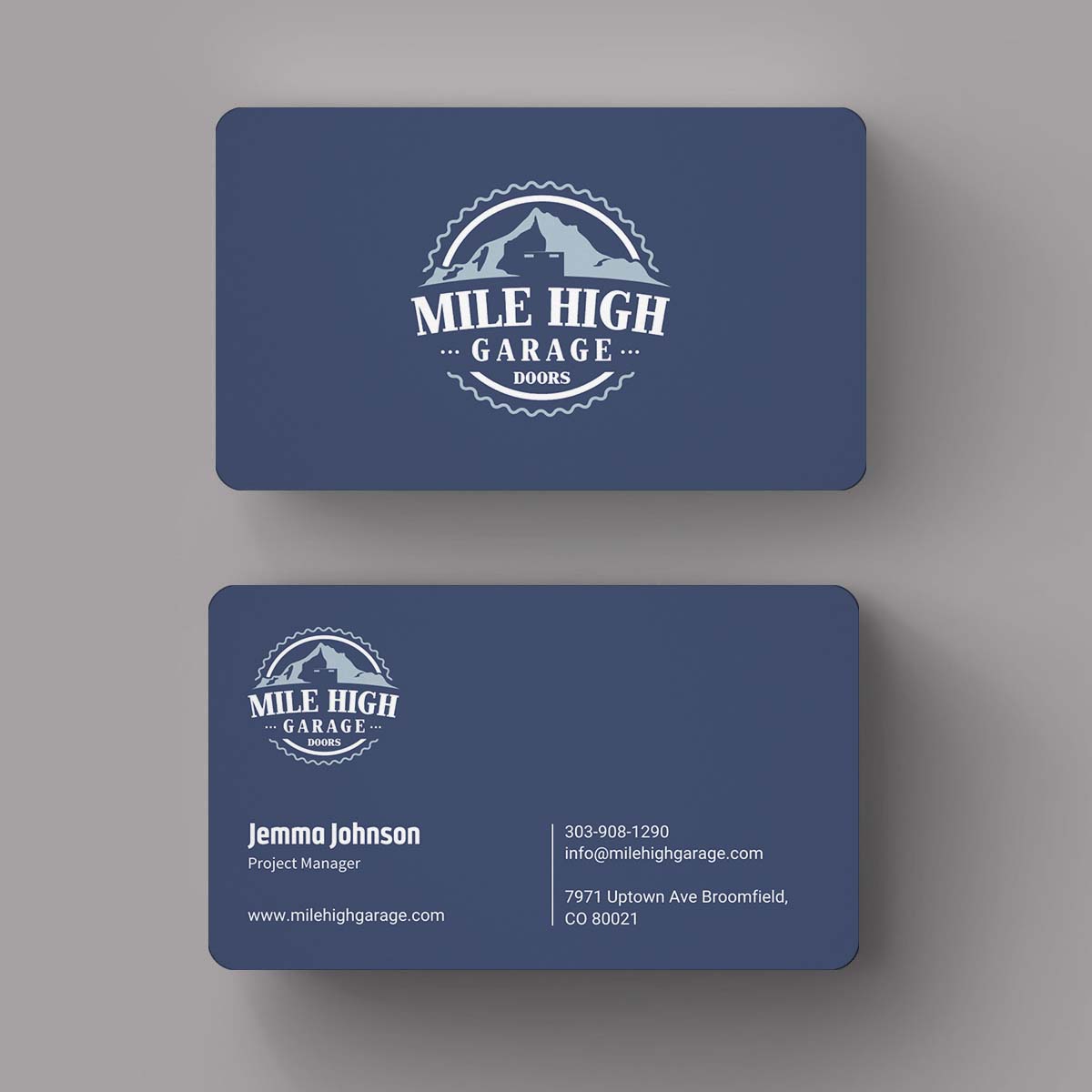 Visitenkarten-Design von INDIAN_Ashok für Mile High Garage Door Sales & Repair | Design #10801732