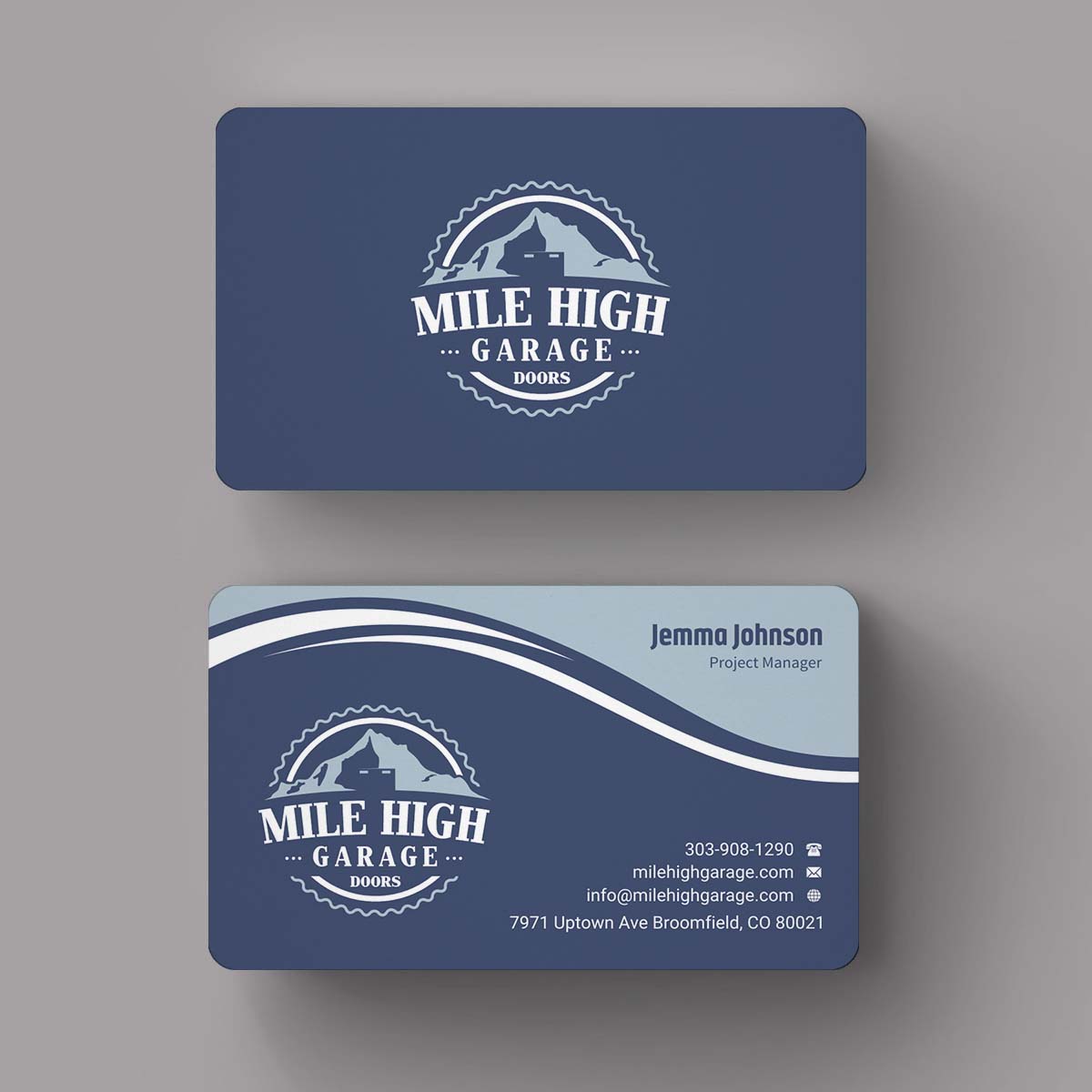 Visitenkarten-Design von INDIAN_Ashok für Mile High Garage Door Sales & Repair | Design #10801740