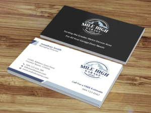 Business Card Design by Creations Box 2015 for Mile High Garage Door Sales & Repair | Design: #10806449