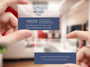 Business Card Design by Creations Box 2015 for Mile High Garage Door Sales & Repair | Design: #10806459